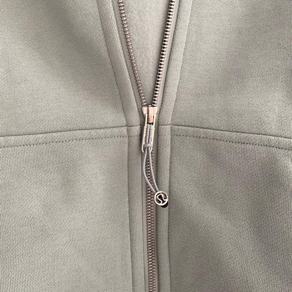 Lululemon Scuba Oversized Full-Zip * Silver Blue Size XS/S NWT - Picture 10 of 11